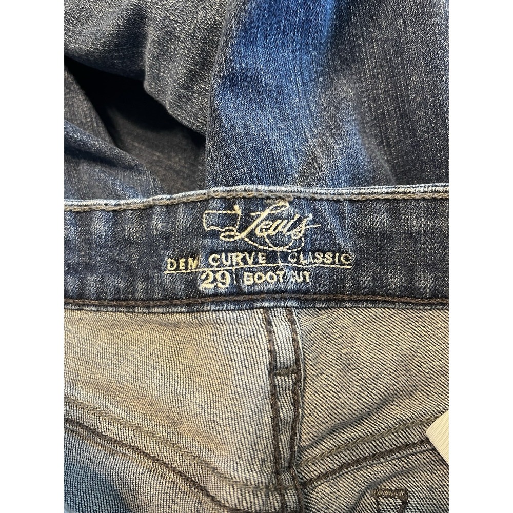 Levis Jeans Womens 8M/29 Blue Demi Curve Classic Boot Cut Mid Rise Stretch - Picture 9 of 11